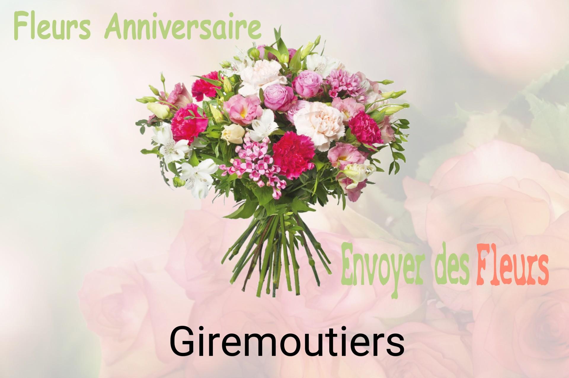 Bouquet de fleurs d’anniversaire livré à Giremoutiers