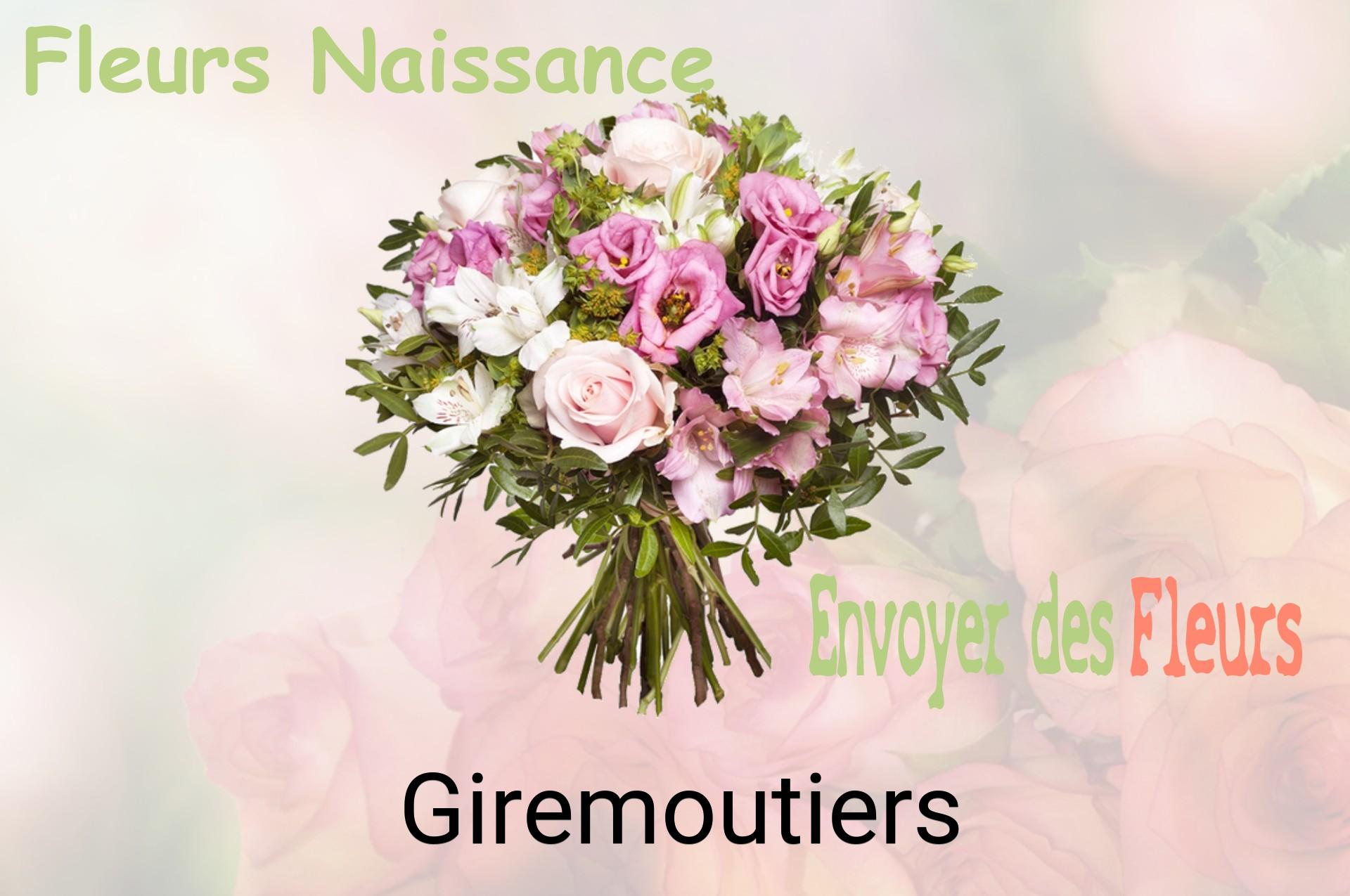 Bouquet de fleurs de naissance livré à Giremoutiers